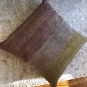 Antique Turkish Rug 3 Foot Floor Pillow or Pet Bed